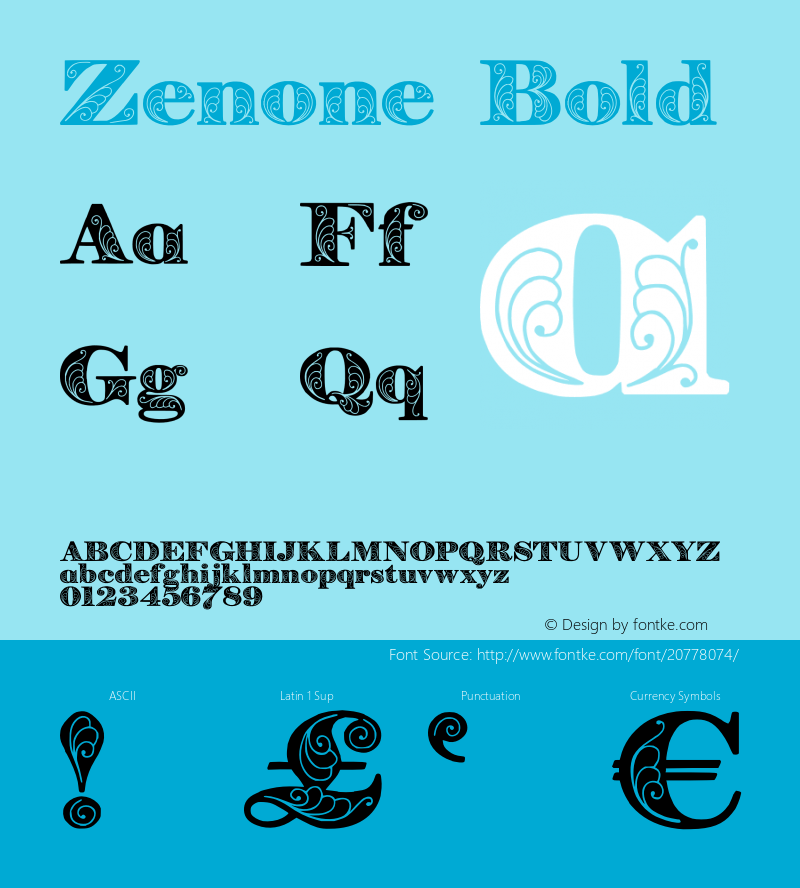 Zenone Bold Version 1.000图片样张