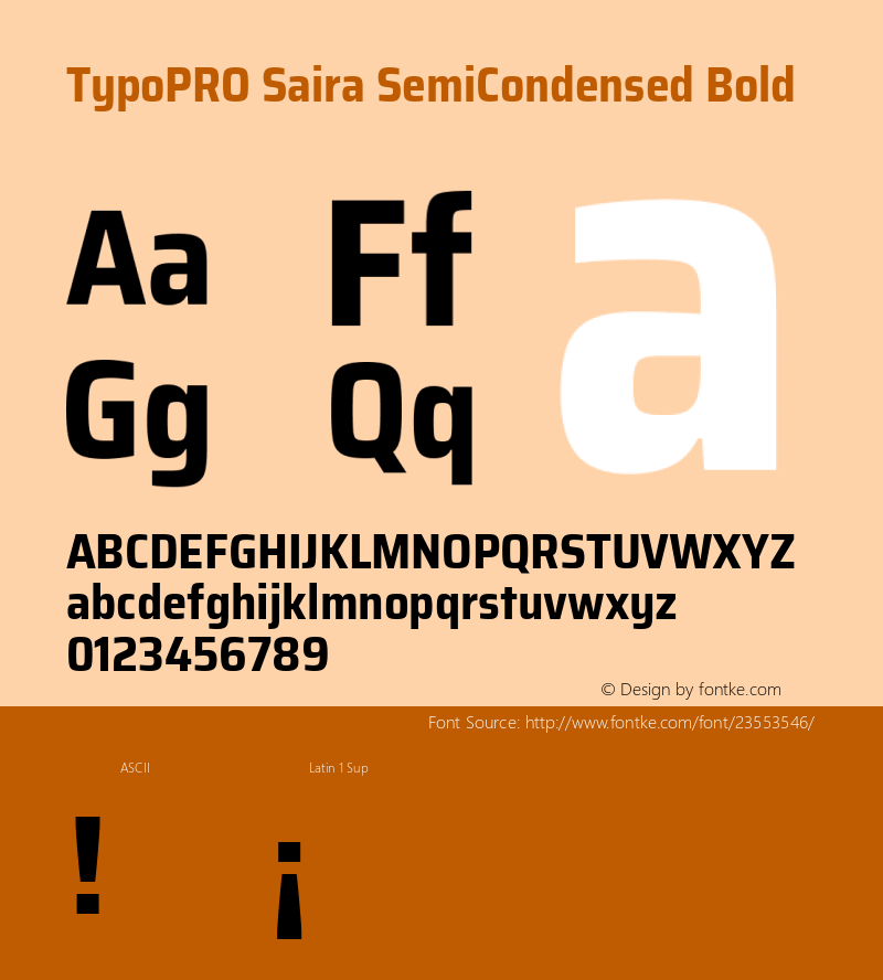 TypoPRO Saira SemiCondensed SemiCond Version 0.072图片样张