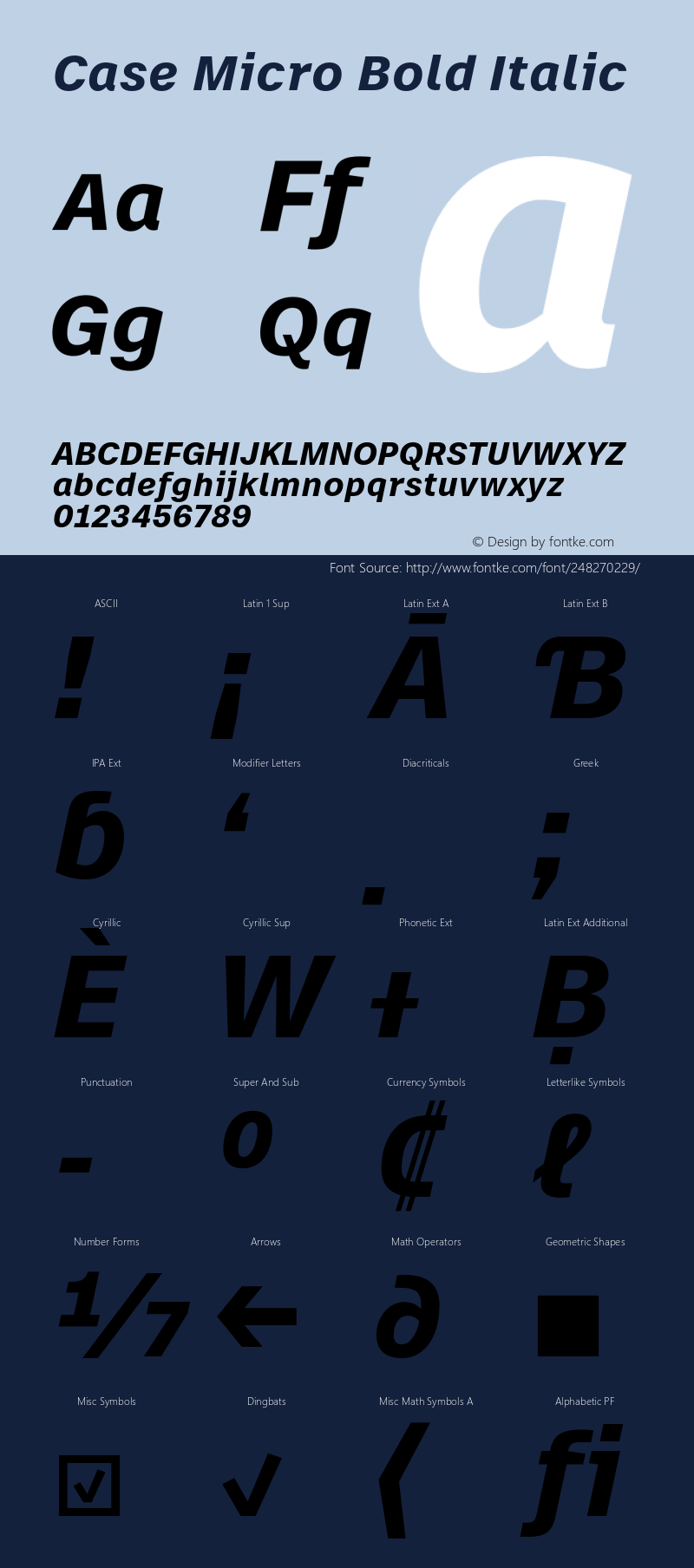 Case Micro Bold Italic Version 2.00图片样张