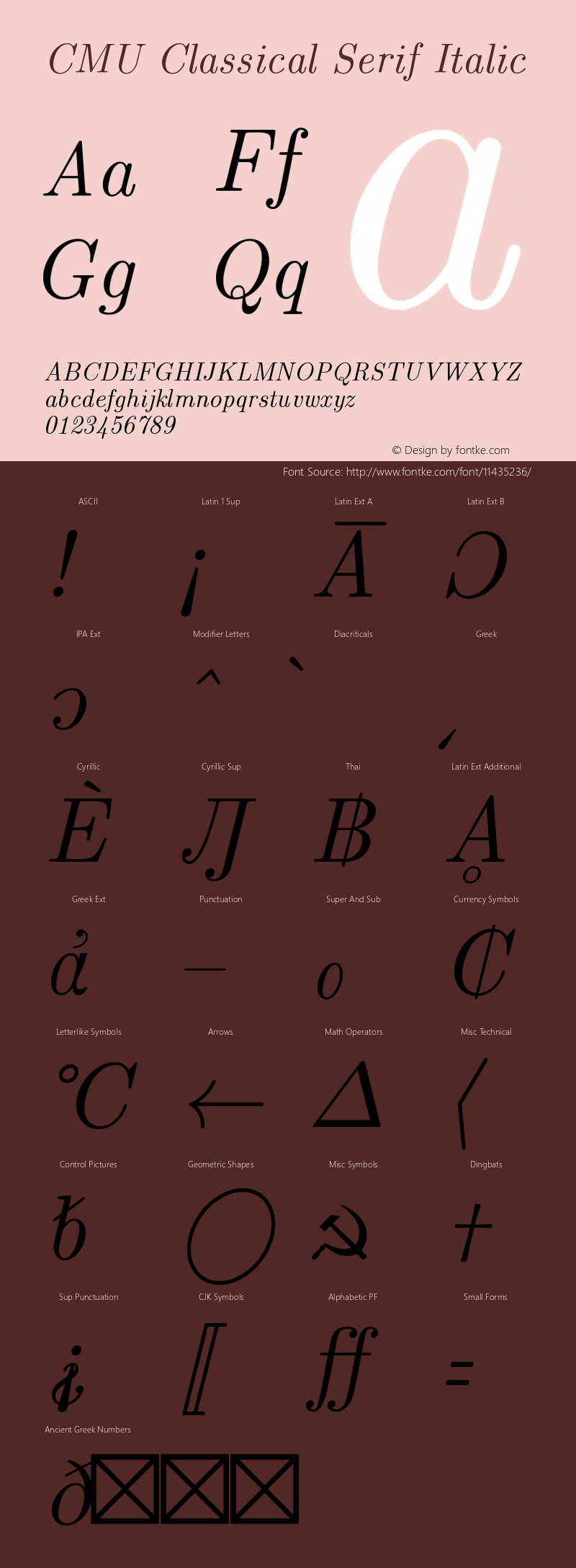 CMU Classical Serif Italic Version 0.6.0图片样张