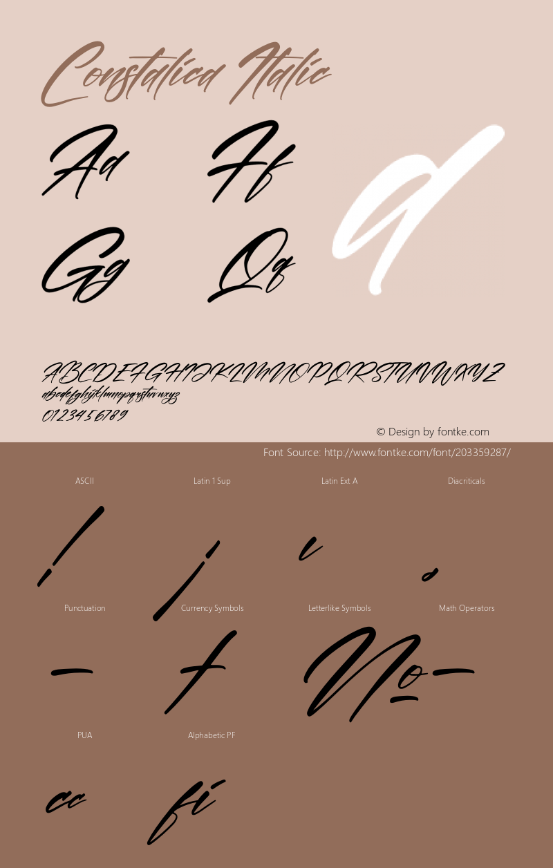 Constalica Italic Version 1.00;October 2, 2021;FontCreator 13.0.0.2683 64-bit图片样张