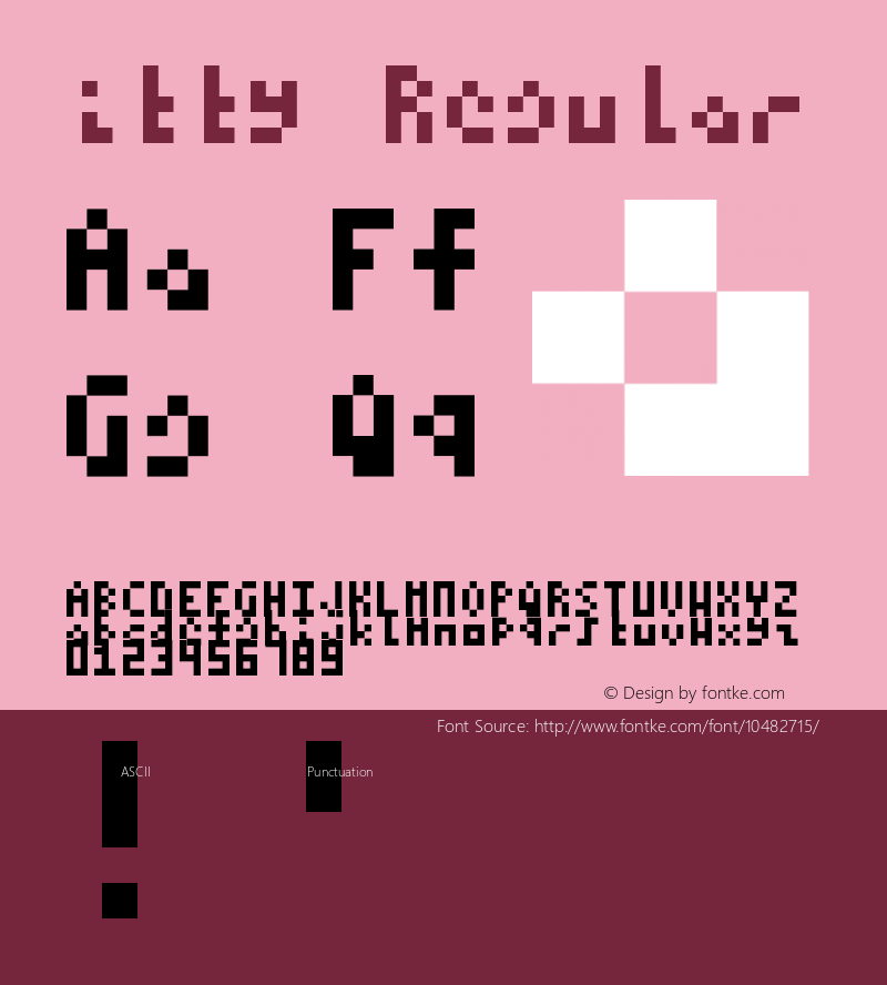 itty Regular Version 1.0图片样张