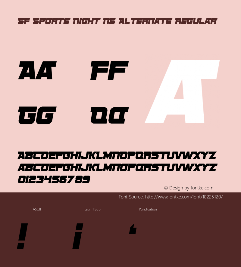 SF Sports Night NS Alternate Regular Version 1.1图片样张