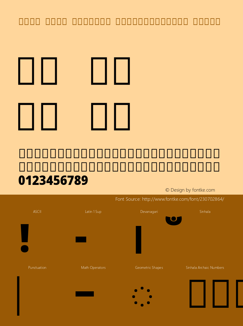 Noto Sans Sinhala SemiCondensed Black Version 2.002; ttfautohint (v1.8) -l 8 -r 50 -G 200 -x 14 -D sinh -f none -a qsq -X 