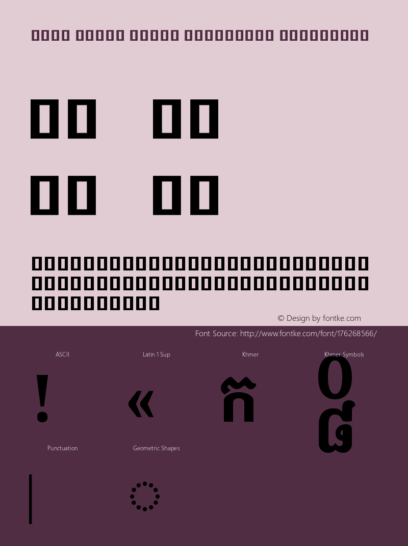 Noto Serif Khmer Condensed ExtraBold Version 2.001图片样张