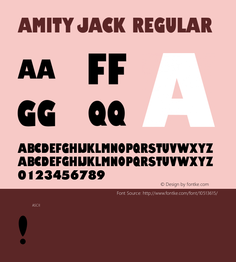 Amity Jack Regular Version 1.65图片样张