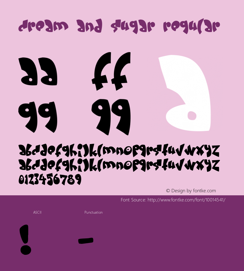 Cream and sugar Regular http://hjem.get2net.dk/jfischer/图片样张