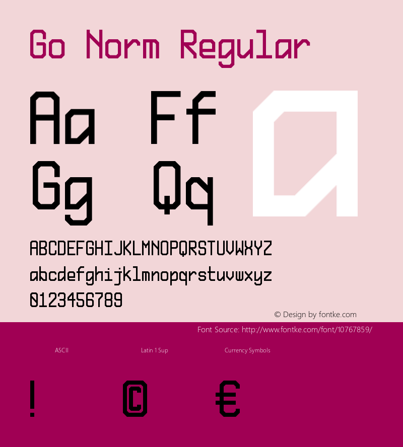 Go Norm Regular Version 1.0图片样张