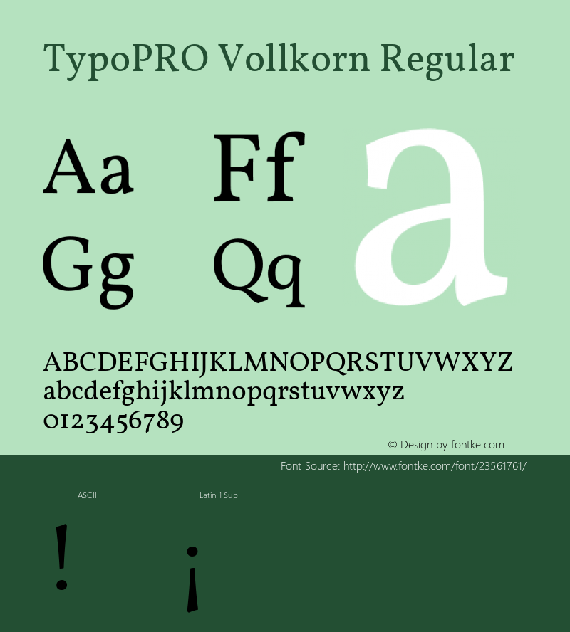 TypoPRO Vollkorn Regular Version 4.015图片样张