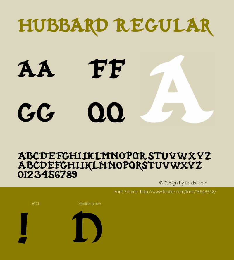 Hubbard Regular 001.001图片样张