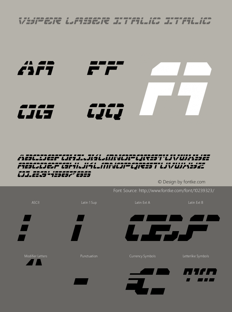 Vyper Laser Italic Italic 001.000图片样张