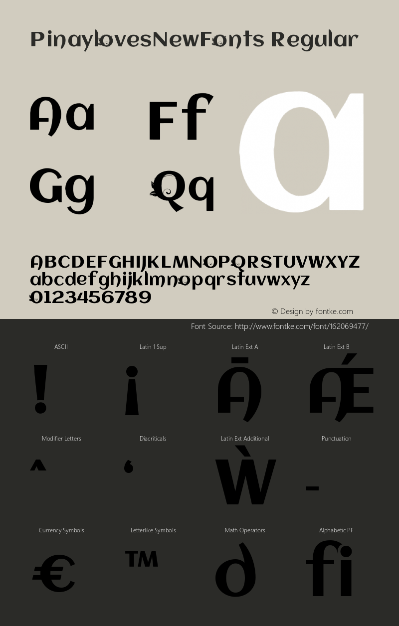 PinaylovesNewFonts 1.0图片样张