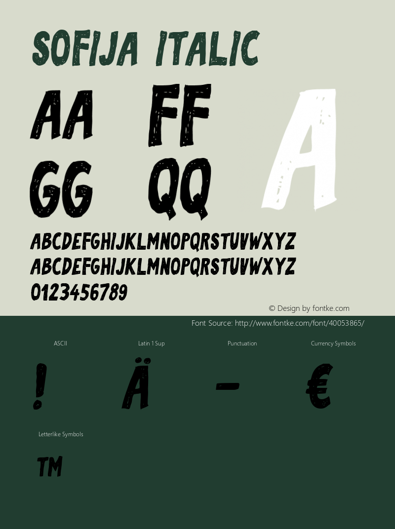 Sofija Italic Version 1.000图片样张