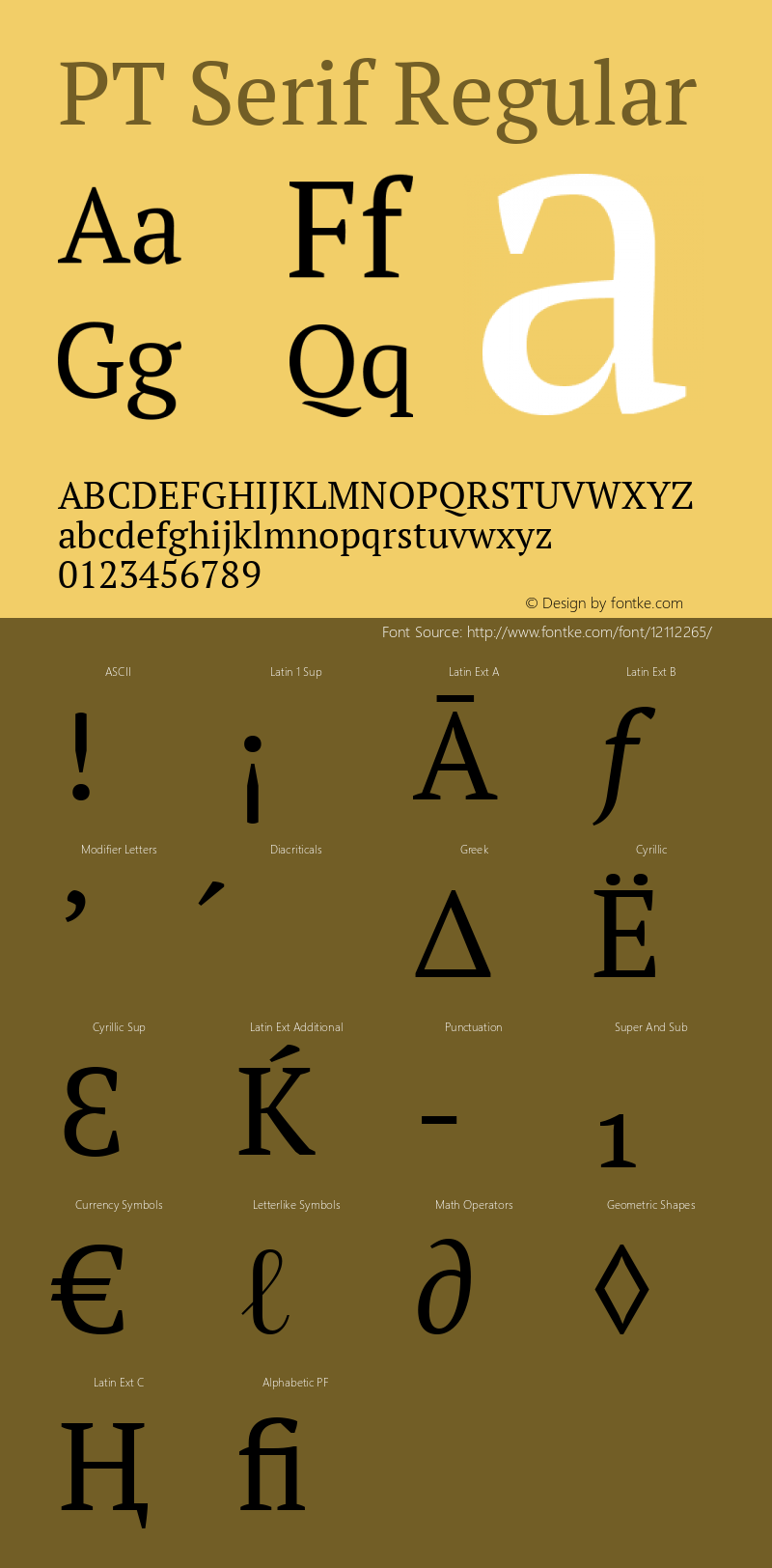 PT Serif Regular Version 1.002W图片样张