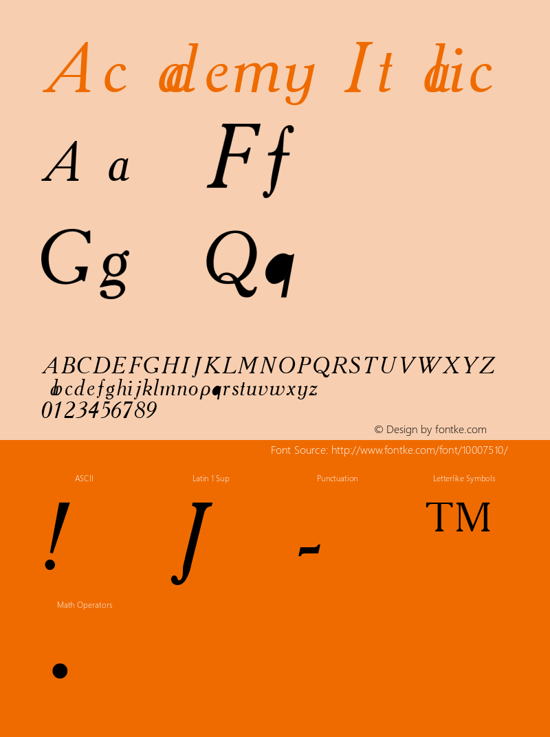 Academy Italic Altsys Metamorphosis:9/23/92图片样张