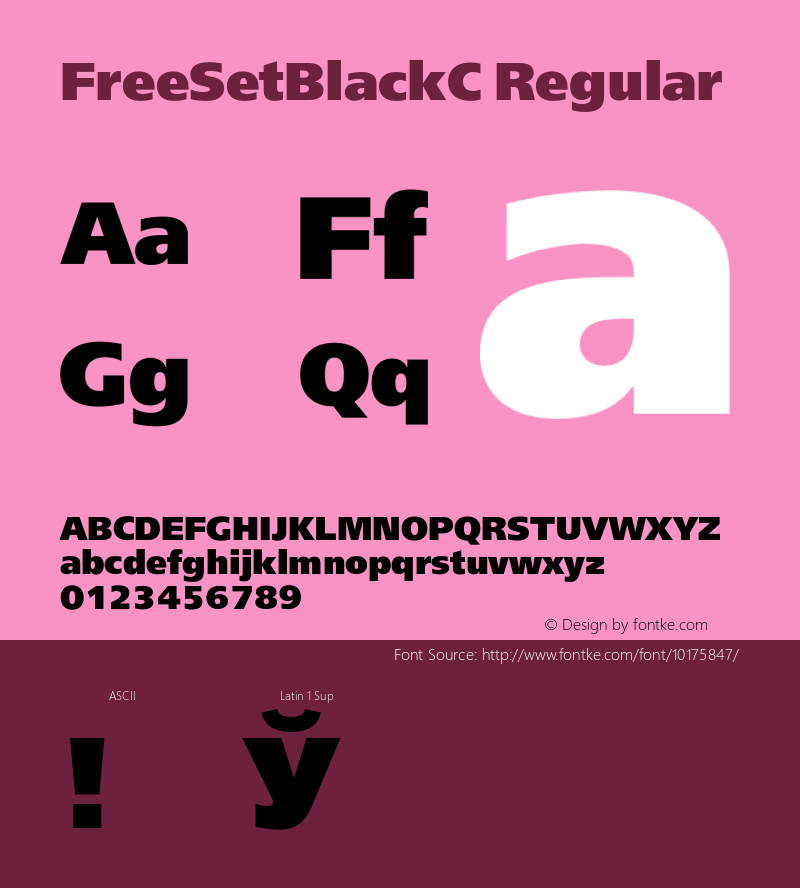 FreeSetBlackC Regular 001.000图片样张