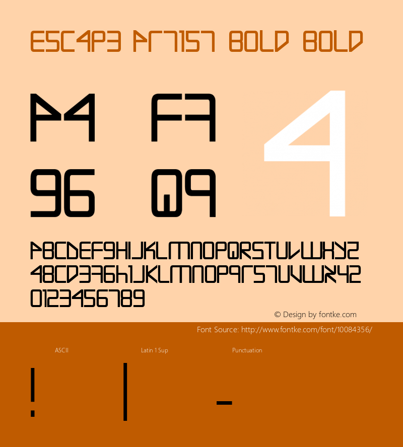 Escape Artist Bold Bold 1图片样张