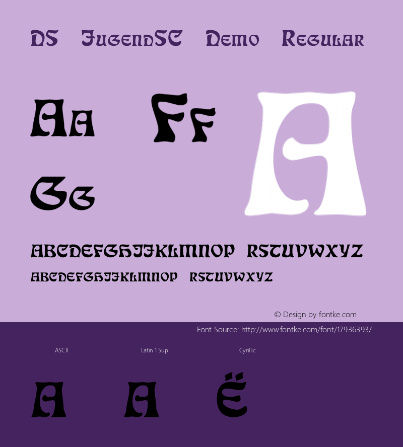 DS JugendSC Demo Regular Version 1.0; 2000; initial release图片样张