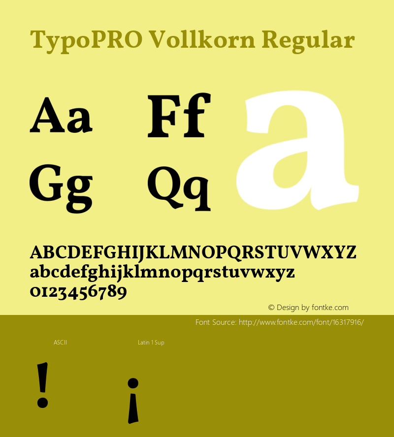 TypoPRO Vollkorn Regular Version 3.005;PS 003.005;hotconv 1.0.70;makeotf.lib2.5.58329图片样张