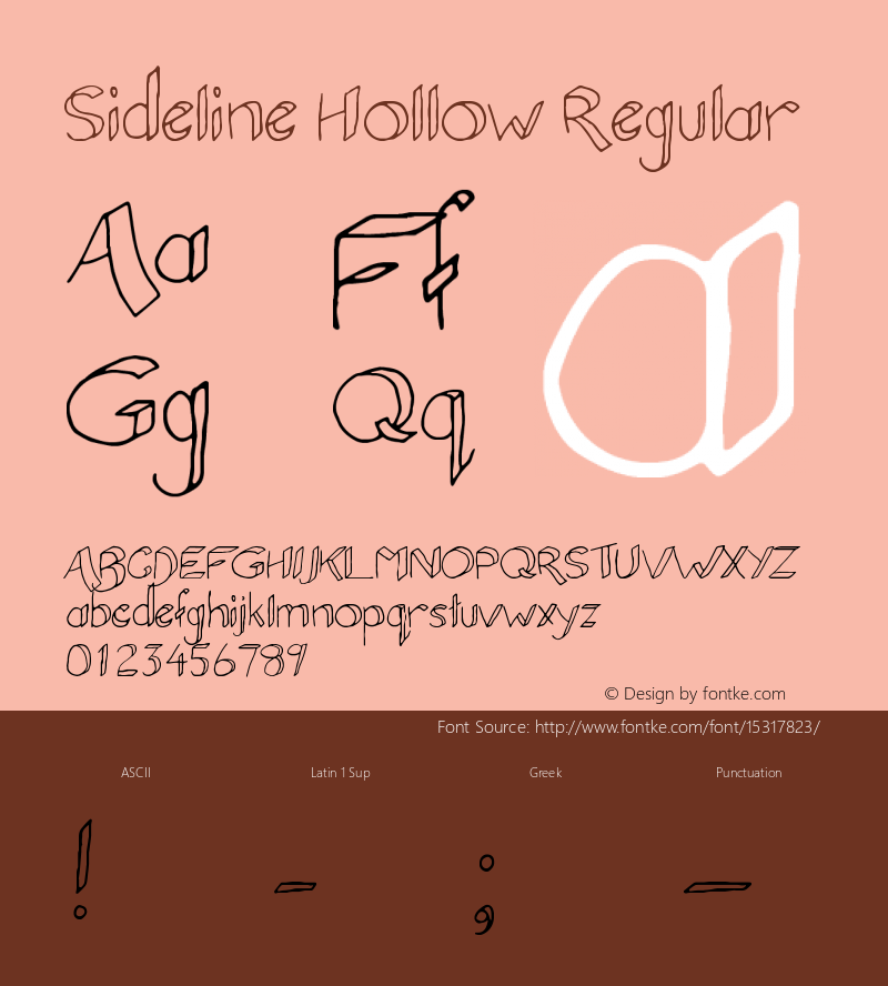 Sideline Hollow Regular Version 1.00 June 10, 2015, initial release图片样张
