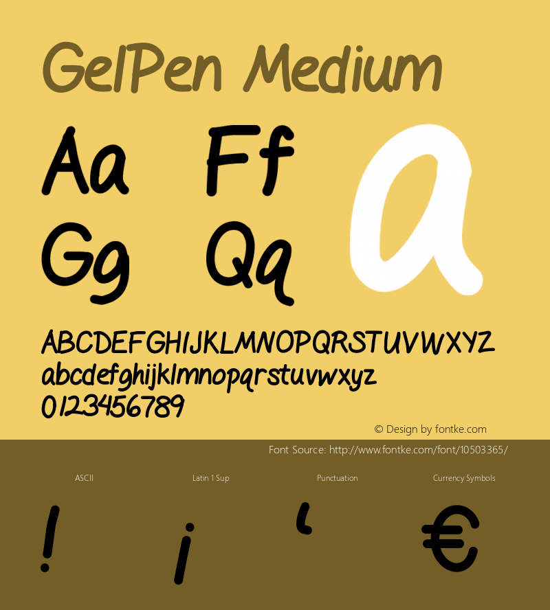 GelPen Medium Version 001.000图片样张