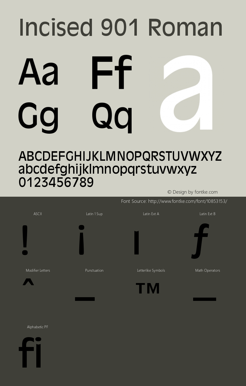 Incised 901 Roman Version 003.001图片样张
