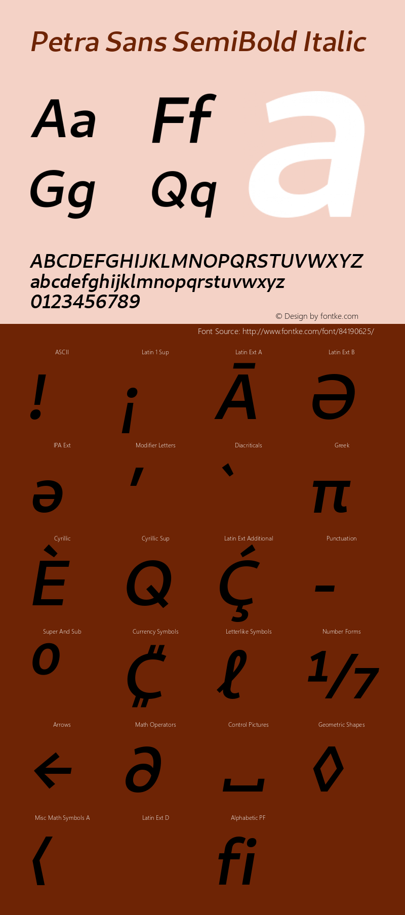 Petra Sans SemiBold Italic Version 0.111;October 20, 2020;FontCreator 13.0.0.2681 64-bit; ttfautohint (v1.8.3)图片样张