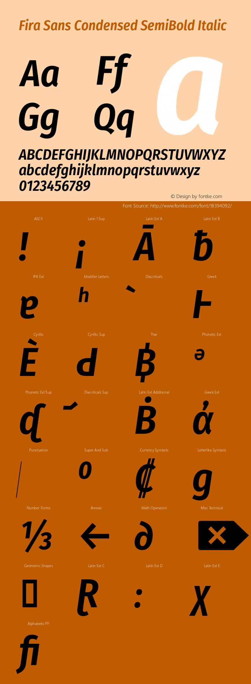 Fira Sans Condensed SemiBold Italic Version 4.203;PS 004.203;hotconv 1.0.88;makeotf.lib2.5.64775图片样张