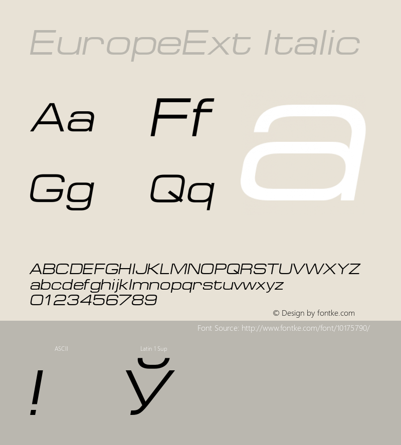 EuropeExt Italic 001.001图片样张