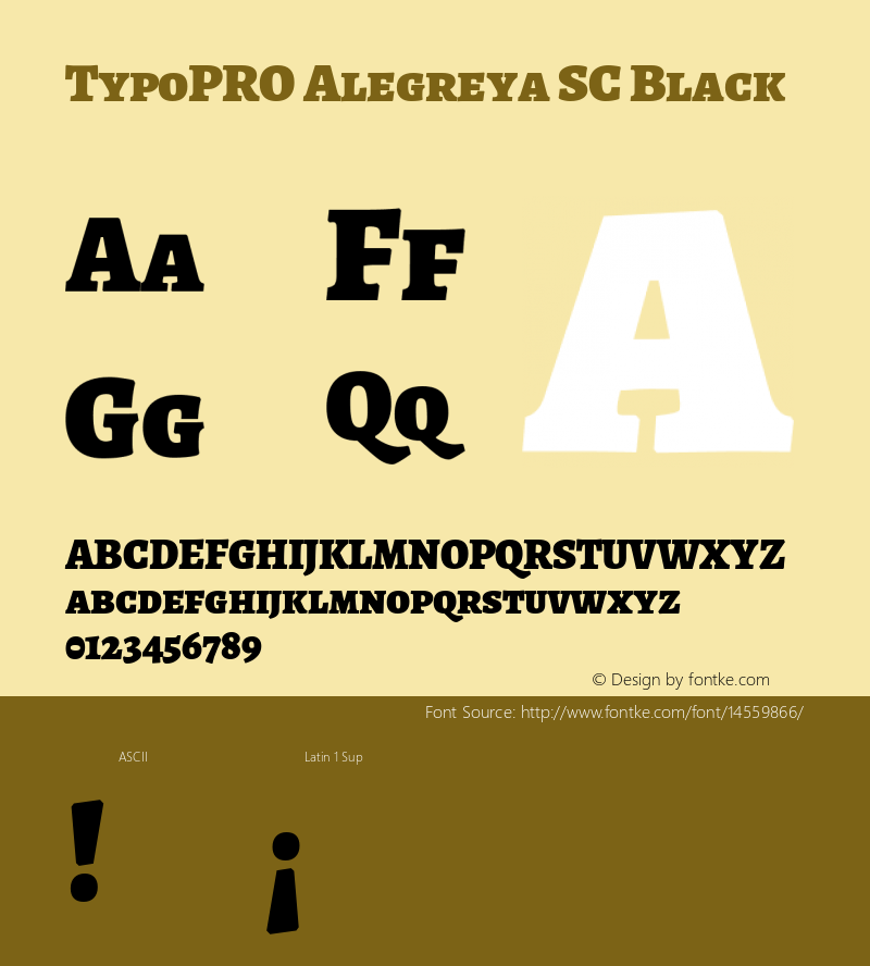 TypoPRO Alegreya SC Black Version 1.003图片样张