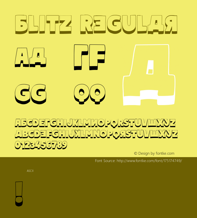 Blitz Regular Version 1.000图片样张