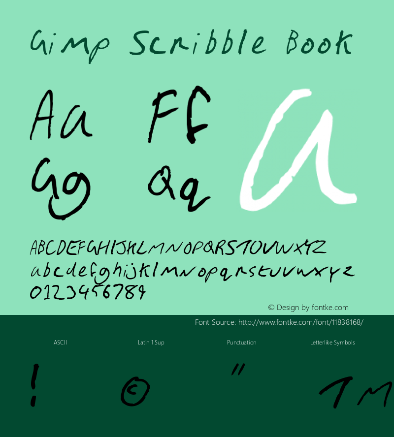 Gimp Scribble Book Version 1.000图片样张