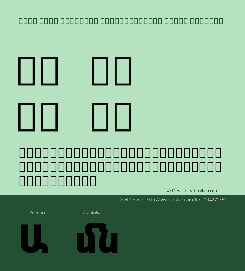 Noto Sans Armenian SemiCondensed Black Regular 1.000图片样张