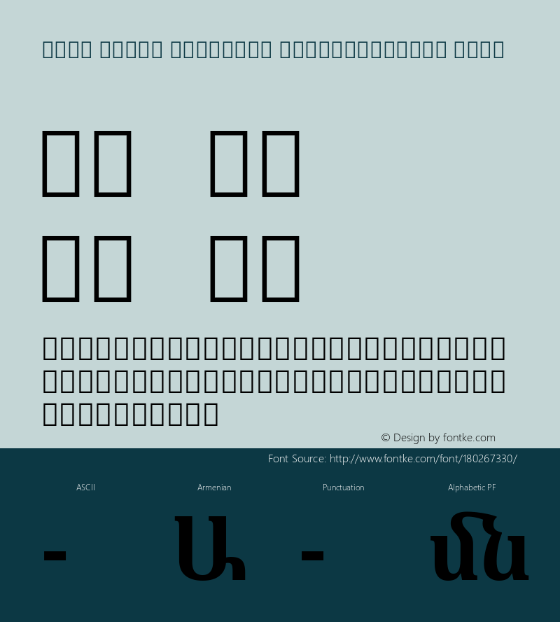 Noto Serif Armenian SemiCondensed Bold Version 2.040; ttfautohint (v1.8.2)图片样张