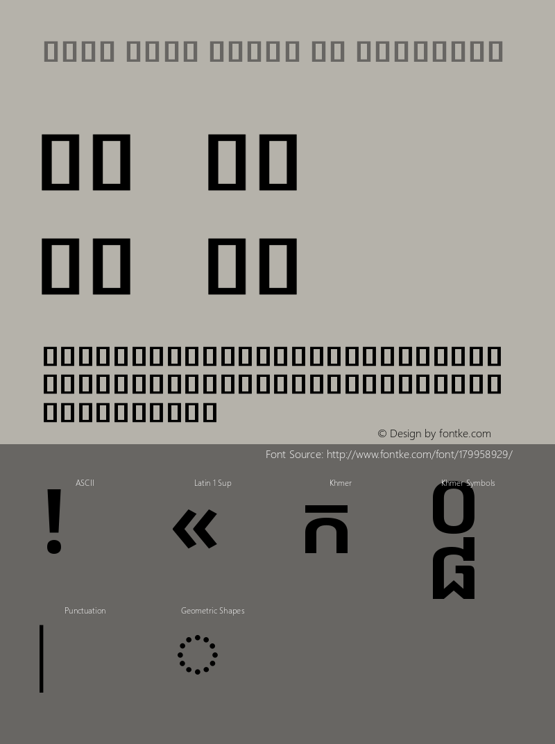 Noto Sans Khmer UI SemiBold Version 2.001图片样张