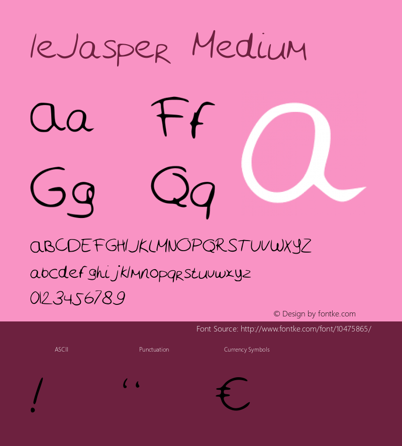 leJasper Medium Version 001.000图片样张