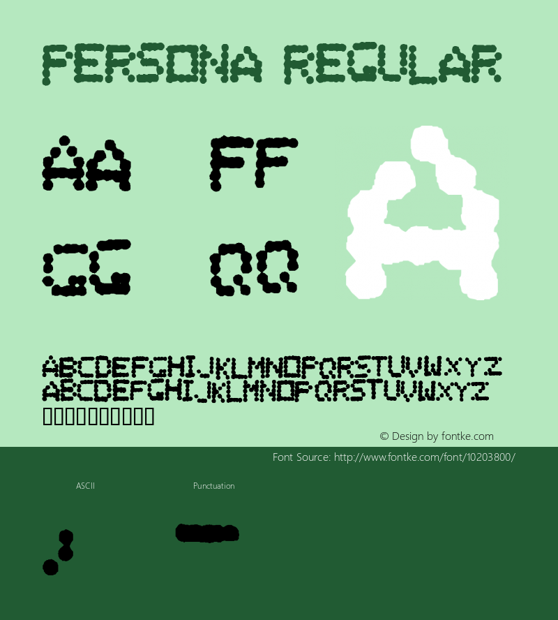 Persona Regular Macromedia Fontographer 4.1.3 03.10.2000图片样张