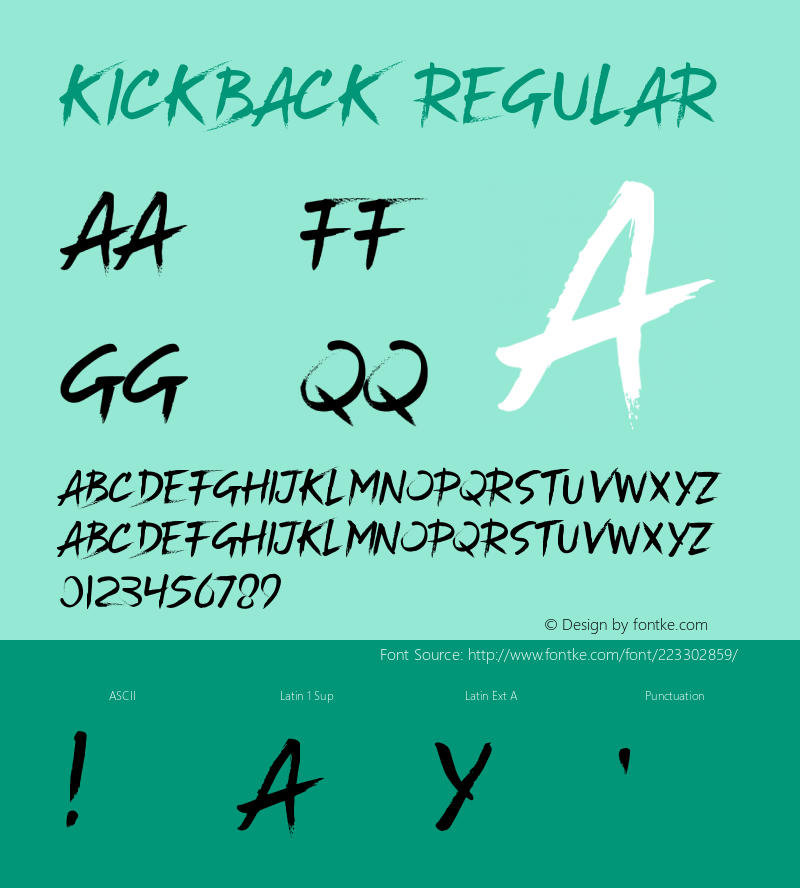 Kickback Version 1.018;Fontself Maker 3.5.4图片样张