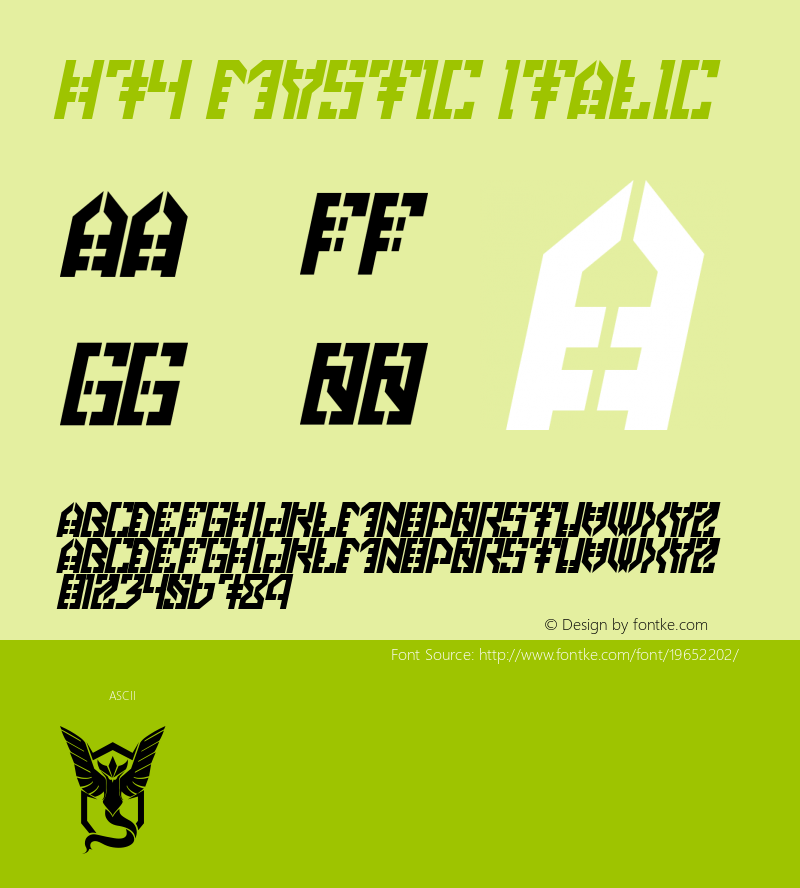 H74 Mystic Italic Version 1.00 2016图片样张