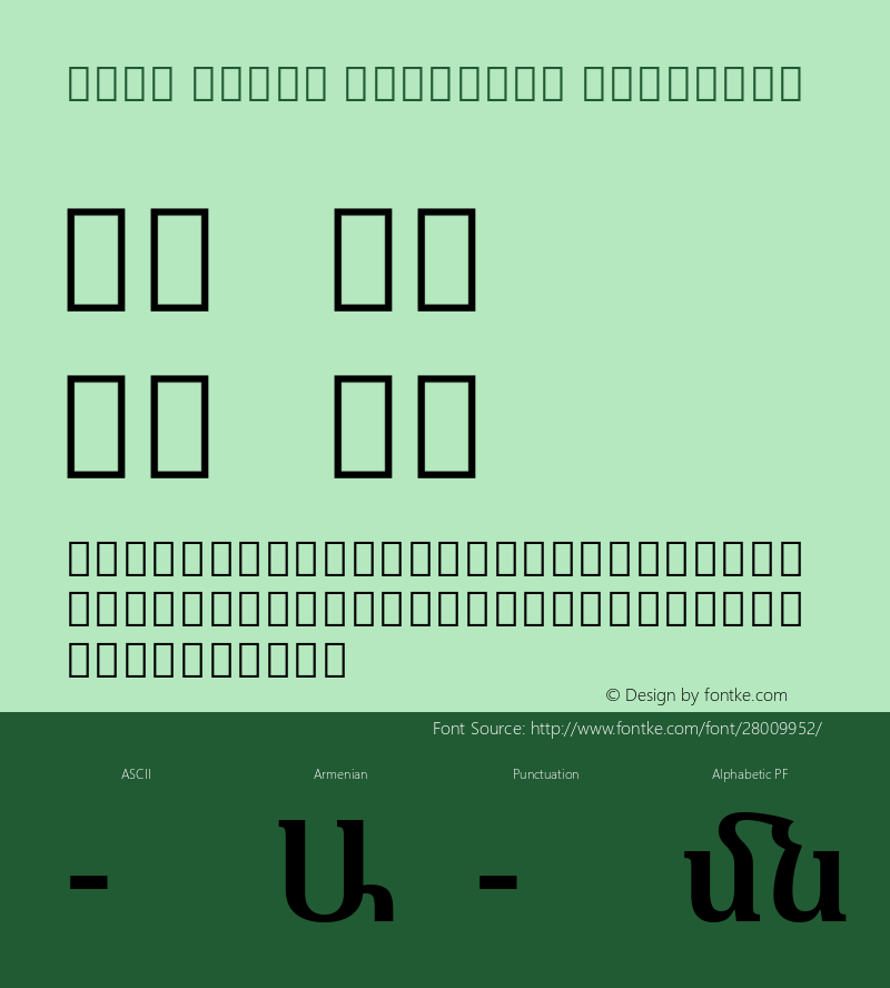 Noto Serif Armenian SemiBold Version 2.040;GOOG;noto-source:20181019:f8f3770;ttfautohint (v1.8.2)图片样张
