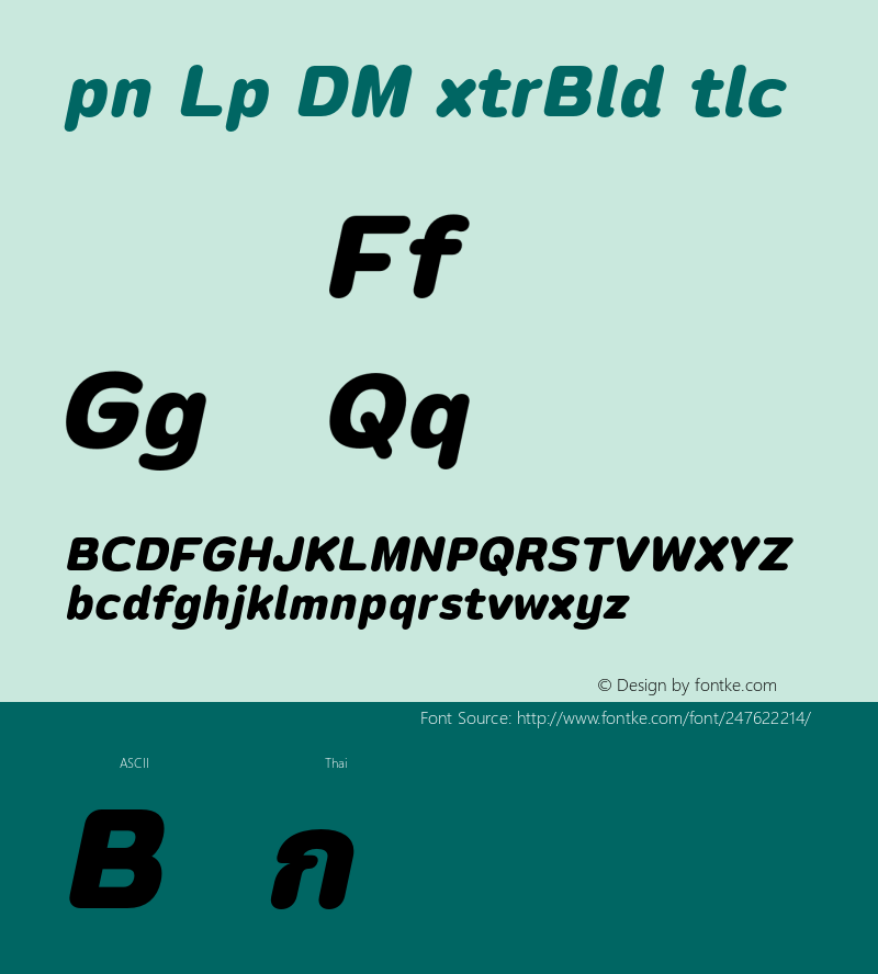 Opun Loop DEMO ExtraBold Italic Version 1.000;Glyphs 3.1.2 (3151)图片样张