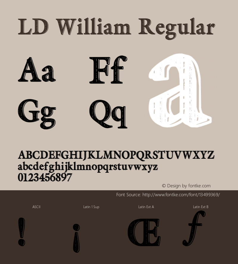 LD William Regular Version 001.000图片样张