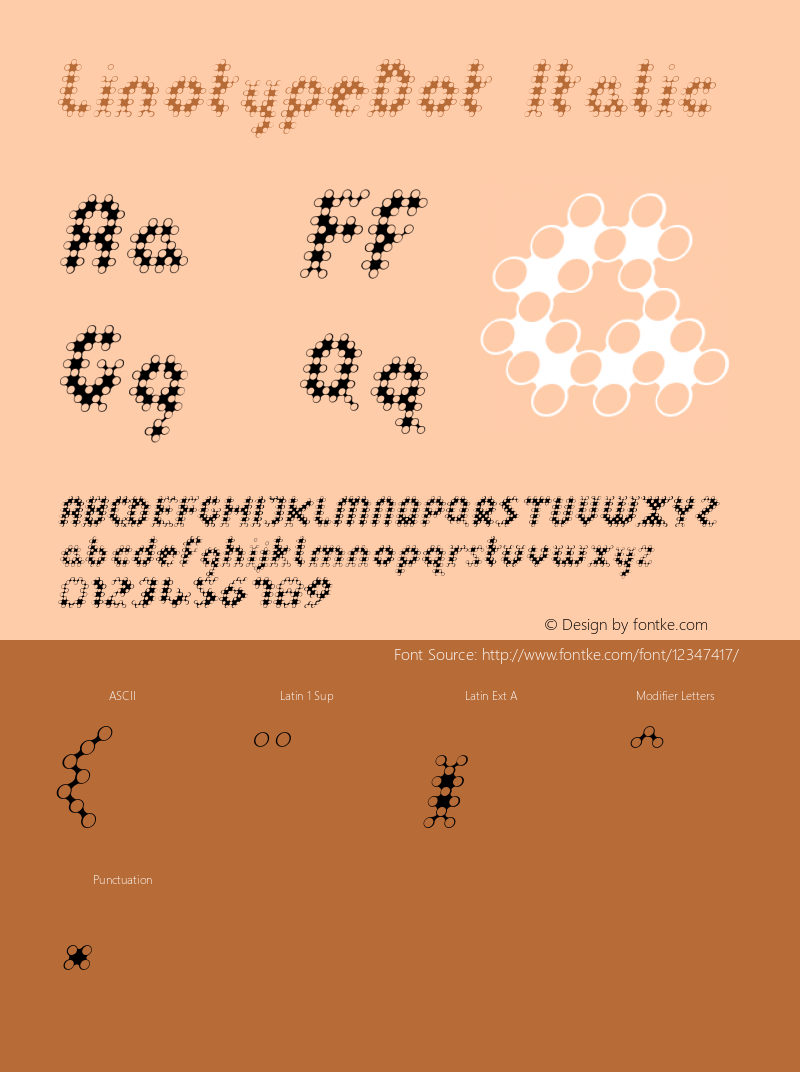 LinotypeDot Italic Version 001.000图片样张