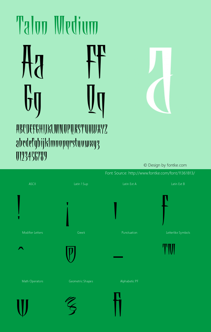 Talon Medium Version 001.000图片样张