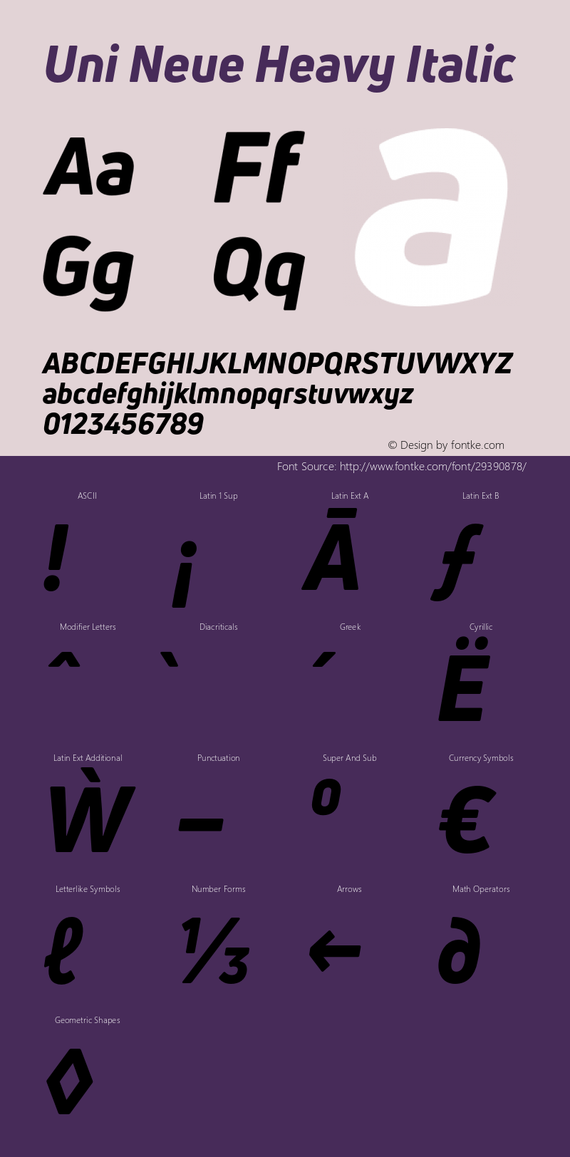 Uni Neue Heavy Italic Version 1.000;PS 001.000;hotconv 1.0.88;makeotf.lib2.5.64775图片样张