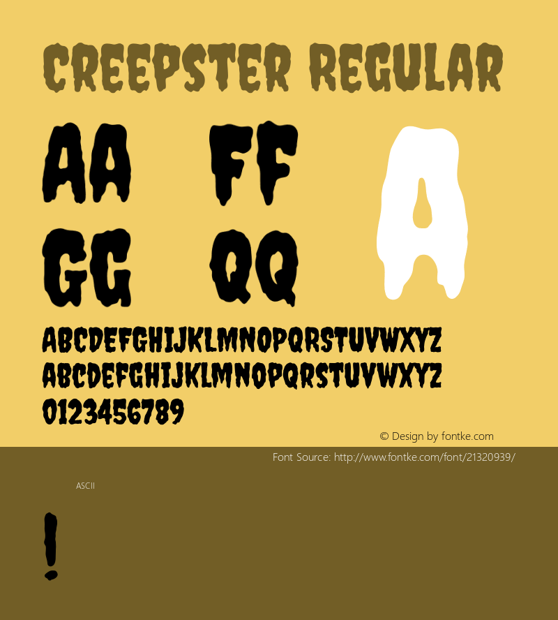 Creepster Regular 图片样张