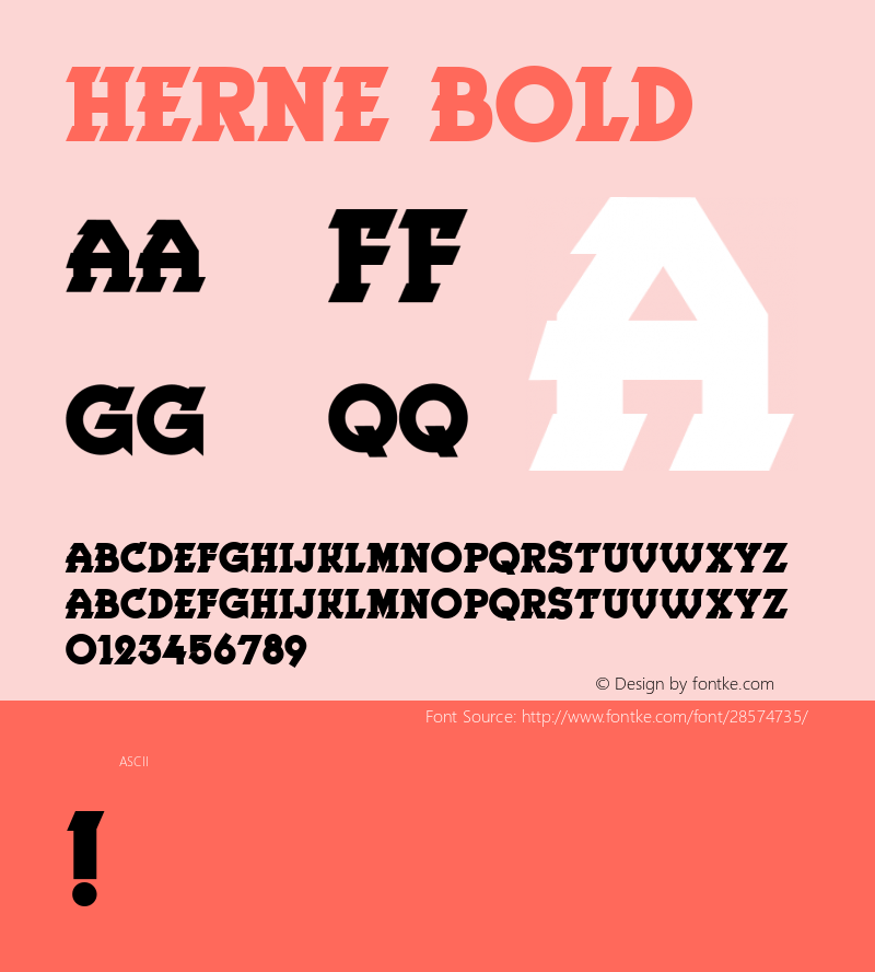 Herne Bold Version 1.000图片样张