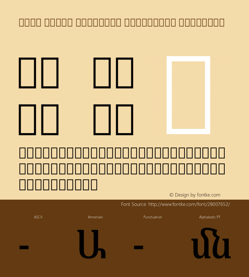 Noto Serif Armenian Condensed SemiBold Version 2.040; ttfautohint (v1.8.2)图片样张
