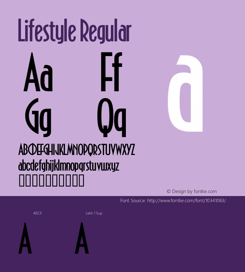 Lifestyle Regular OTF 1.000;PS 001.001;Core 1.0.29图片样张