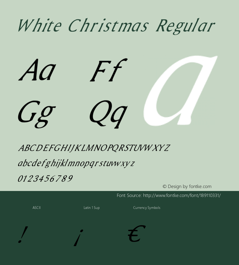 White Christmas Regular Version 001.007图片样张